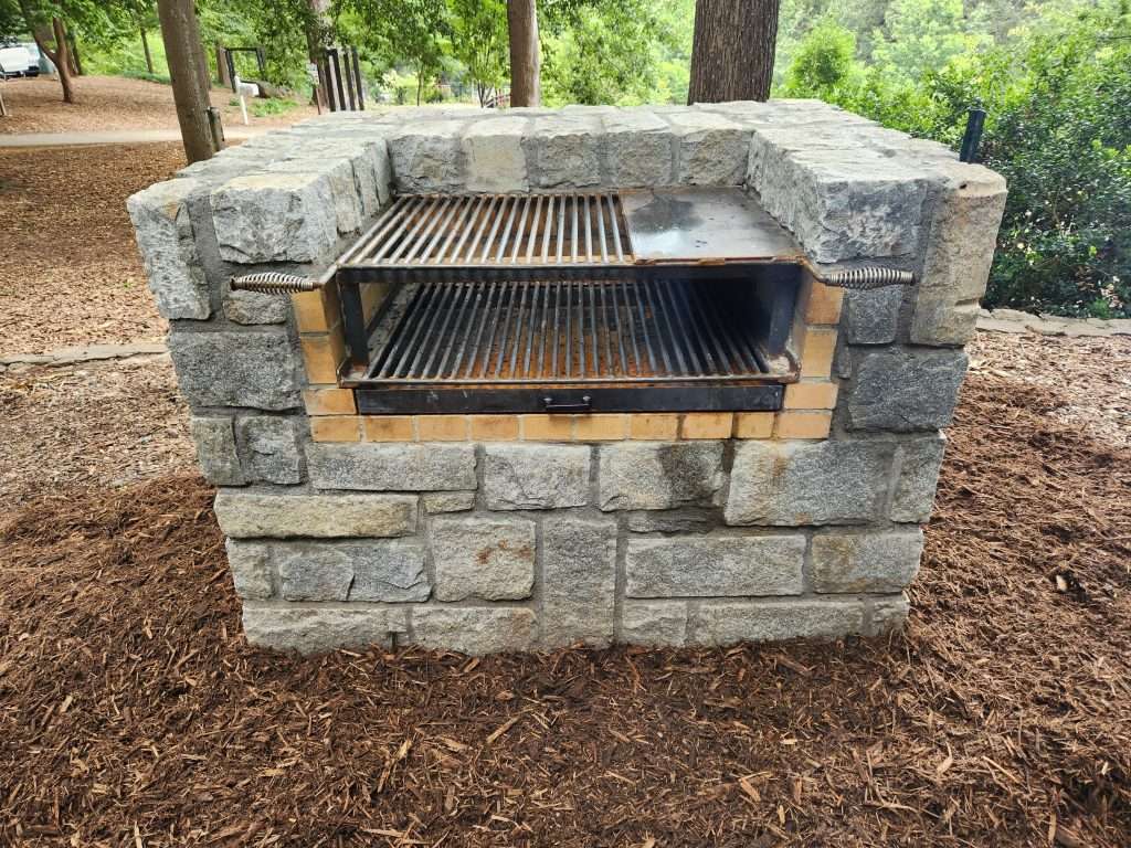 custom stone grill design north georgia